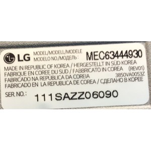 SOPORTE DE PARED PARA TV LG / NUMERO DE PARTE NUMERO DE PARTE  / 111SAZZ06090 / (REV01) / 3850VA0053Z / 55/65777GX / MAZ67184201 / MEZ68778501(REV00) / MODELO OLED65G1PUA.DUSPLJR